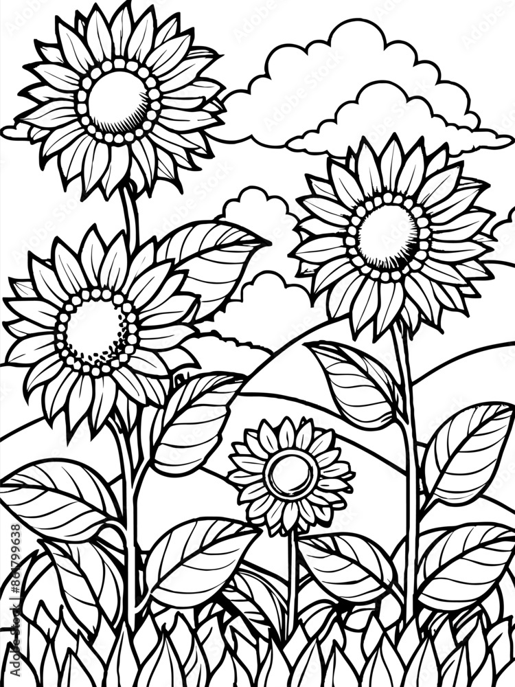 black and white daisy logo icon t-shirt design coloring page app icon Print design illustration black and white daisy logo icon t-shirt design coloring page app icon Print design illustration