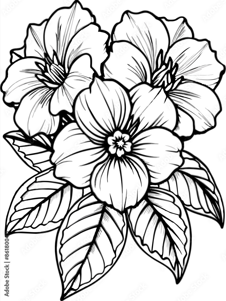 hand drawn flower logo icon coloring page app icon Print design illustration hand drawn flower logo icon coloring page app icon Print design illustration