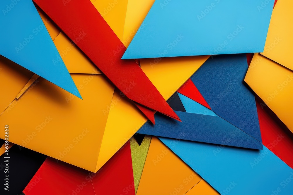 vibrant abstract geometric background with overlapping shapes bold primary colors create a dynamic composition with sharp angles and smooth curves evoking a sense of motion and energy vibrant abstract geometric background with overlapping shapes bold primary colors create a dynamic composition with sharp angles and smooth curves evoking a sense of motion and energy