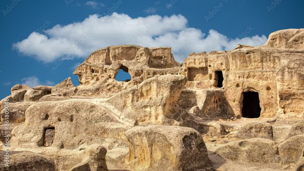 Uplistsikhe is an ancient cave town in eastern Georgia Uplistsikhe is an ancient cave town in eastern Georgia