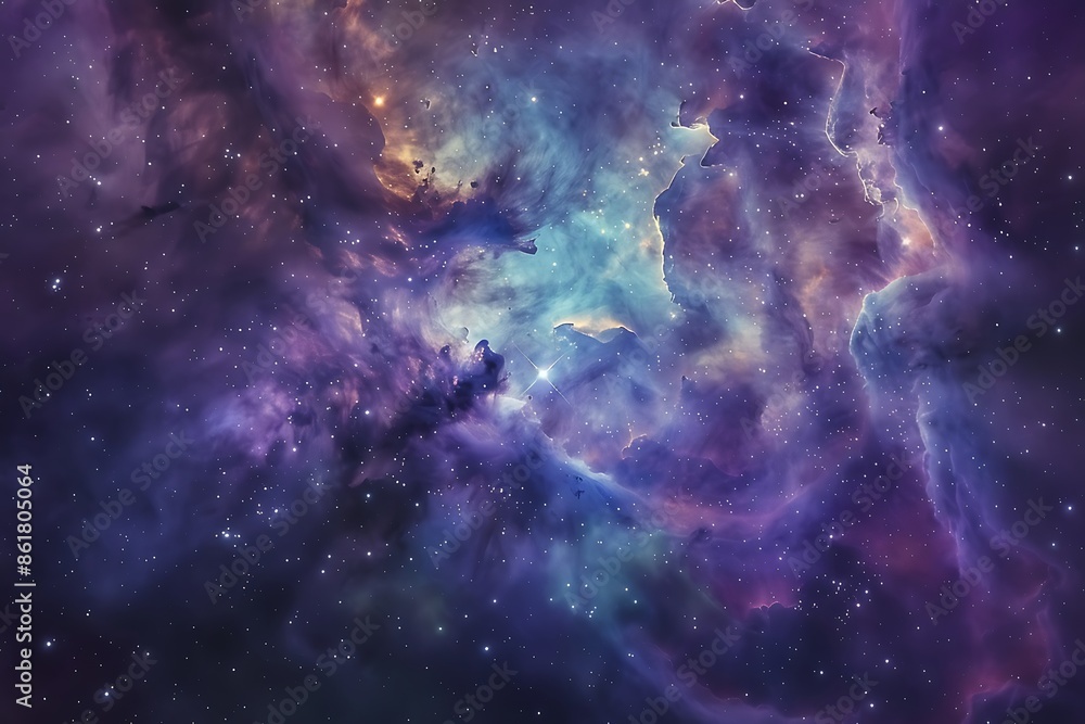 The heart of a nebula, with Xenon gas forming intricate patterns The heart of a nebula, with Xenon gas forming intricate patterns