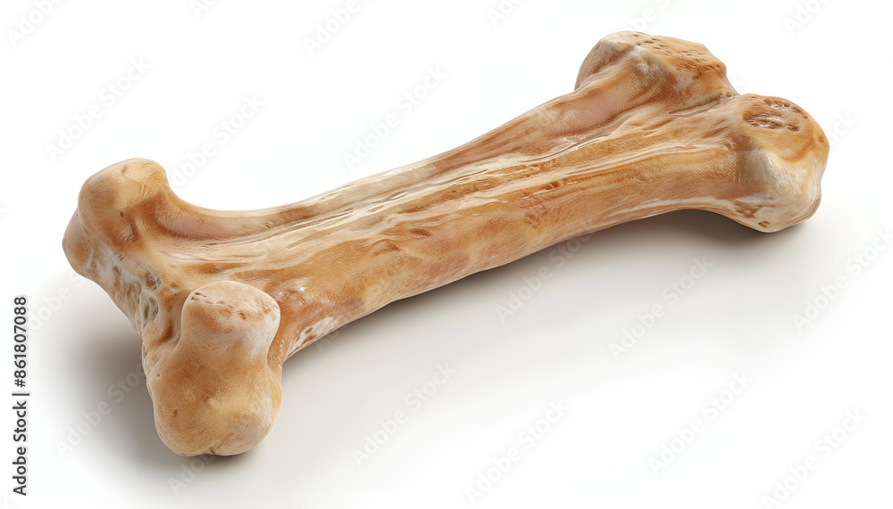 One bone dog treat isolated on white One bone dog treat isolated on white