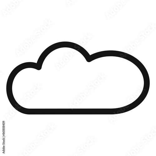 Cloud Icon Perfect for Web Hosting Services