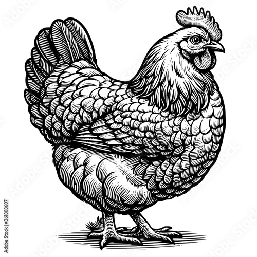 cartoon chicken vector