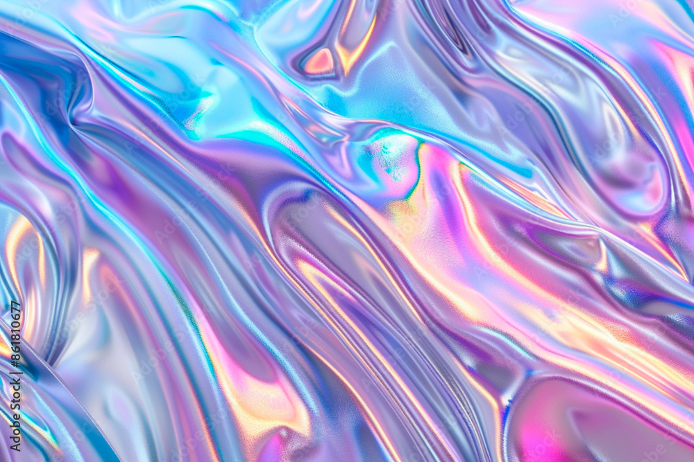 Obraz premium Abstract holographic iridescent background