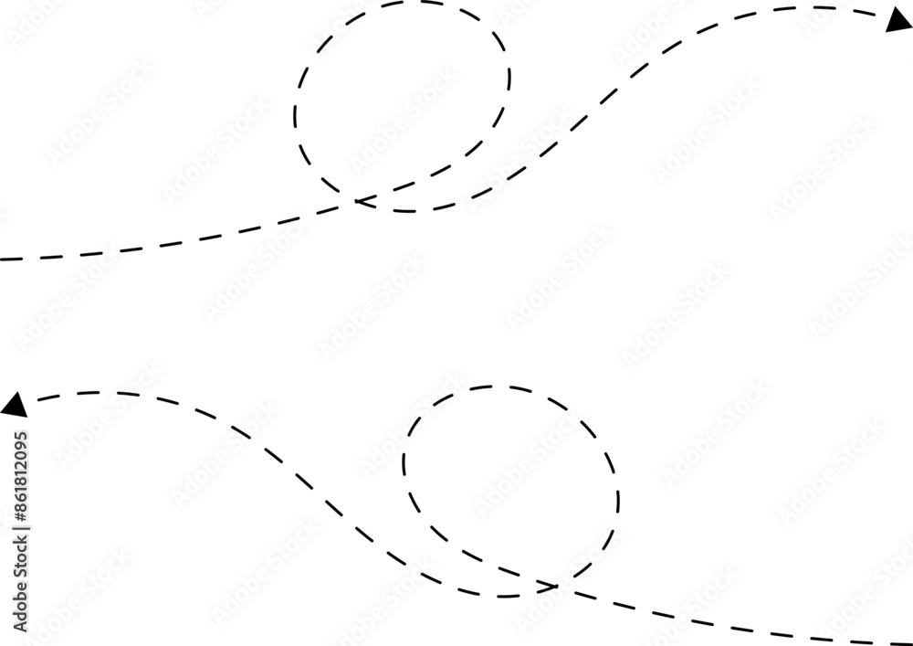 Hand drawn dotted arrows. Hand drawn freehand different curved lines, swirls arrows. Curved arrow line. Doodle, sketch style. Isolated Vector illustration. Hand drawn dotted arrows. Hand drawn freehand different curved lines, swirls arrows. Curved arrow line. Doodle, sketch style. Isolated Vector illustration.