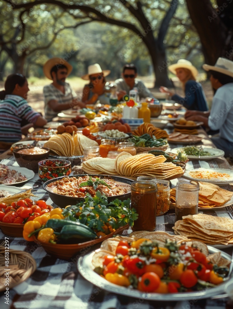 Mexican Food Picnic. Mexican Food Picnic.