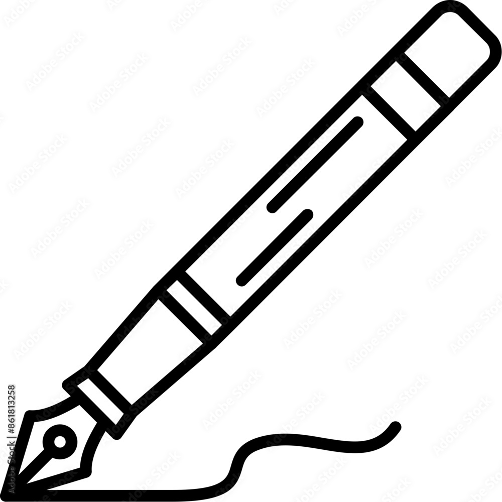 Fototapeta premium Calligraphy Pen icon