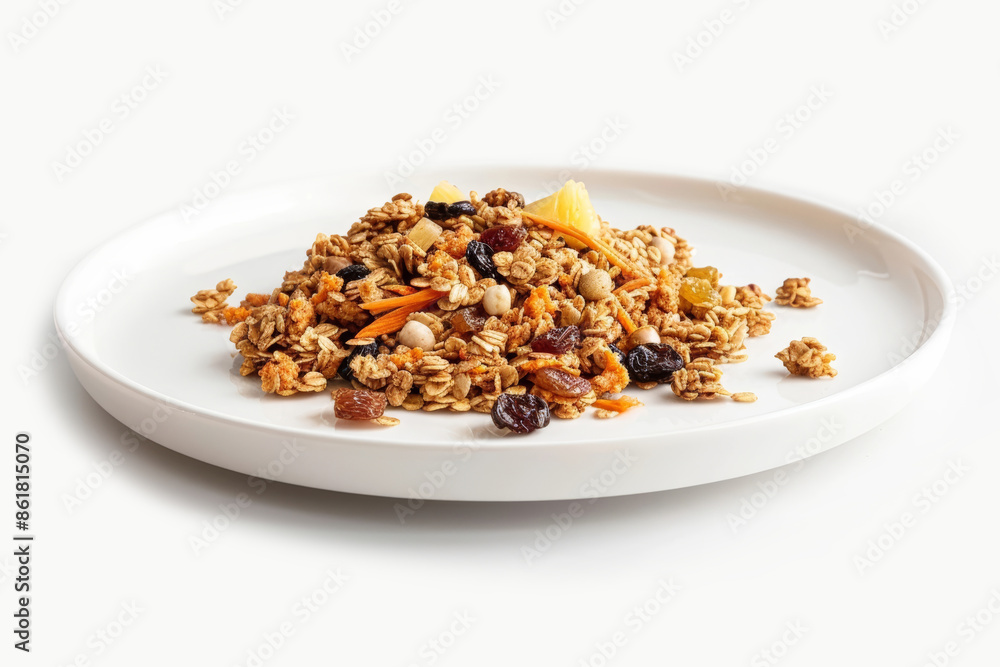 Nutritious Carrot Cake Granola with Vibrant Colors and Aromatic Spices Nutritious Carrot Cake Granola with Vibrant Colors and Aromatic Spices