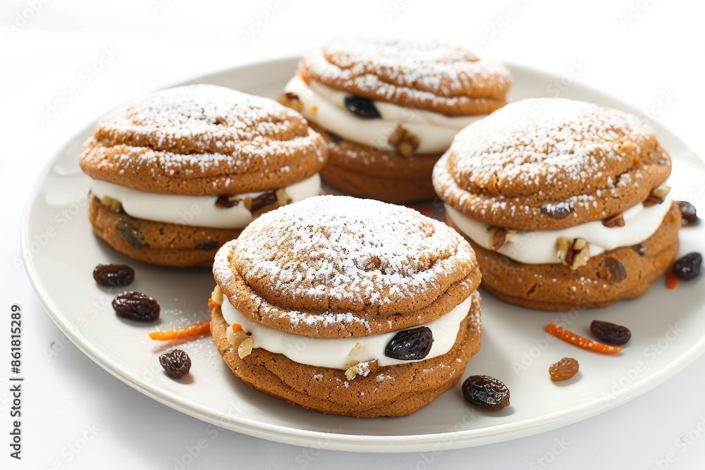 Gourmet Carrot Cake Whoopie Pies with Sweet Raisins and Spices Gourmet Carrot Cake Whoopie Pies with Sweet Raisins and Spices