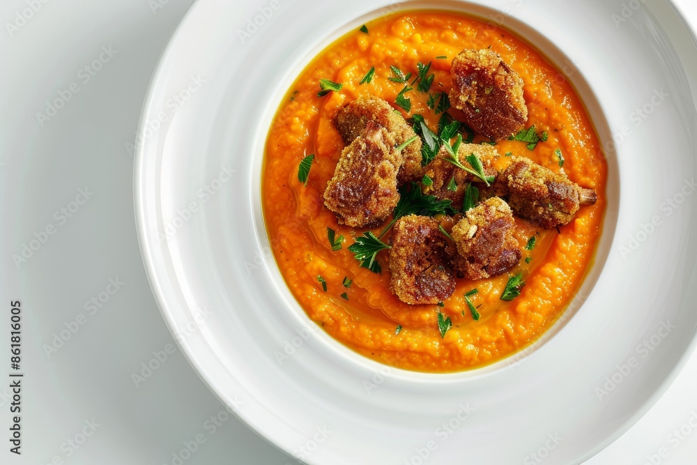 Savory Richness of Pork Tenderloin with Golden-Brown Croutons Savory Richness of Pork Tenderloin with Golden-Brown Croutons
