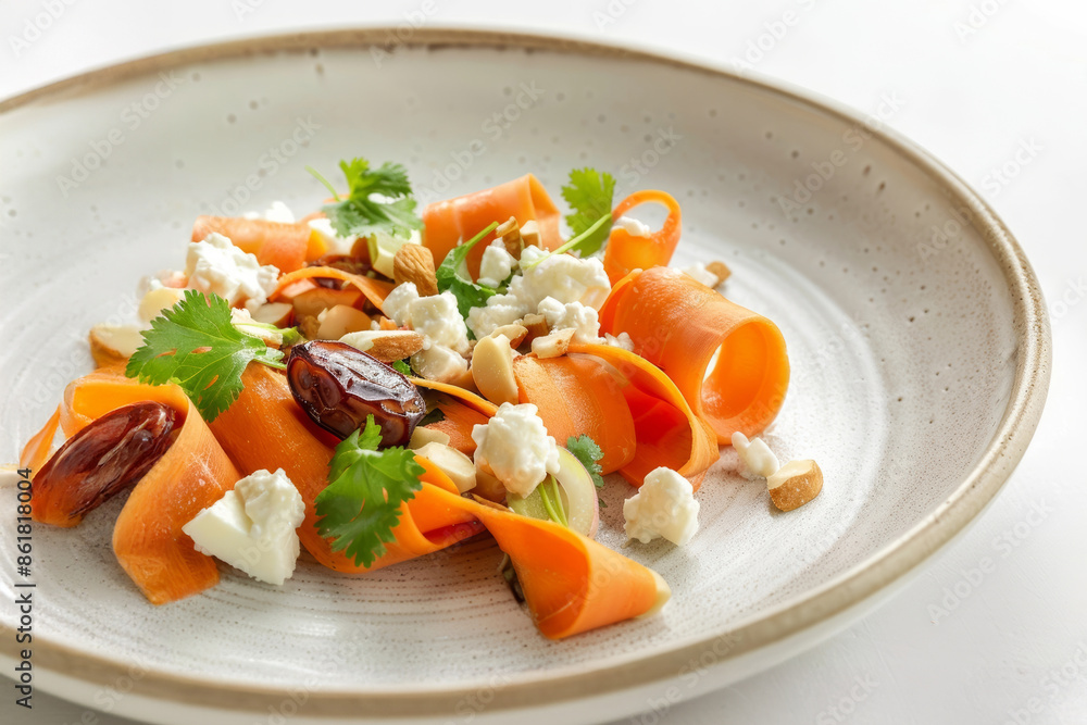 Appetizing Carrot Ribbon Salad with Zesty Lime Appetizing Carrot Ribbon Salad with Zesty Lime