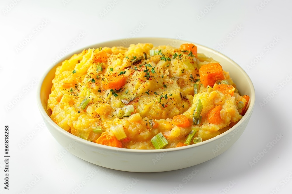 Elegant Carrot and Leek Mash with Freshly Grated Nutmeg Elegant Carrot and Leek Mash with Freshly Grated Nutmeg