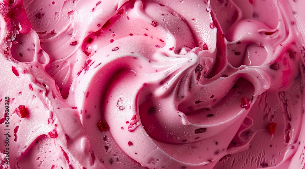 Surface of berry pink ice cream texture background, top view. Surface of berry pink ice cream texture background, top view.