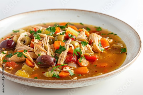 Flavorful Chicken Stew with Bell Peppers and Celery