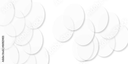 Abstract white modern transparency circle presentation background. Many beautiful bubbles on white background . Abstract white background with a lot of circles. Bubbles abstract. illustration design.