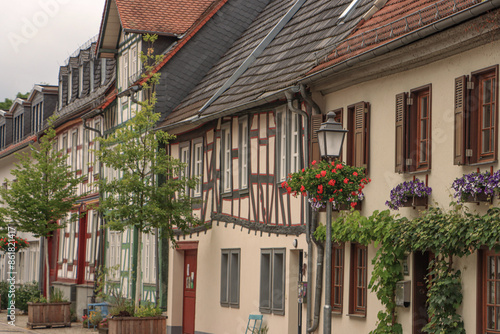 Barocke Fachwerkhäuser in der Idsteiner Weiherwiese photo