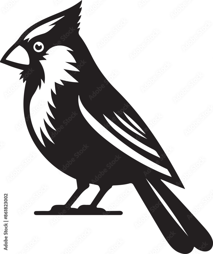 Fototapeta premium Bird silhouette vector illustration