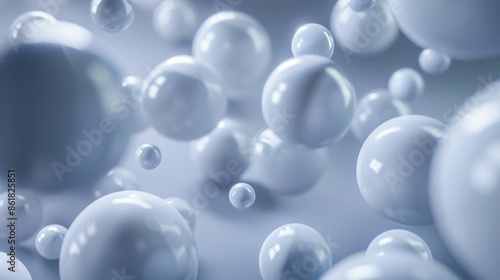 Wallpaper Mural Abstract Floating Bubbles in Soft Light. Generative ai. Torontodigital.ca