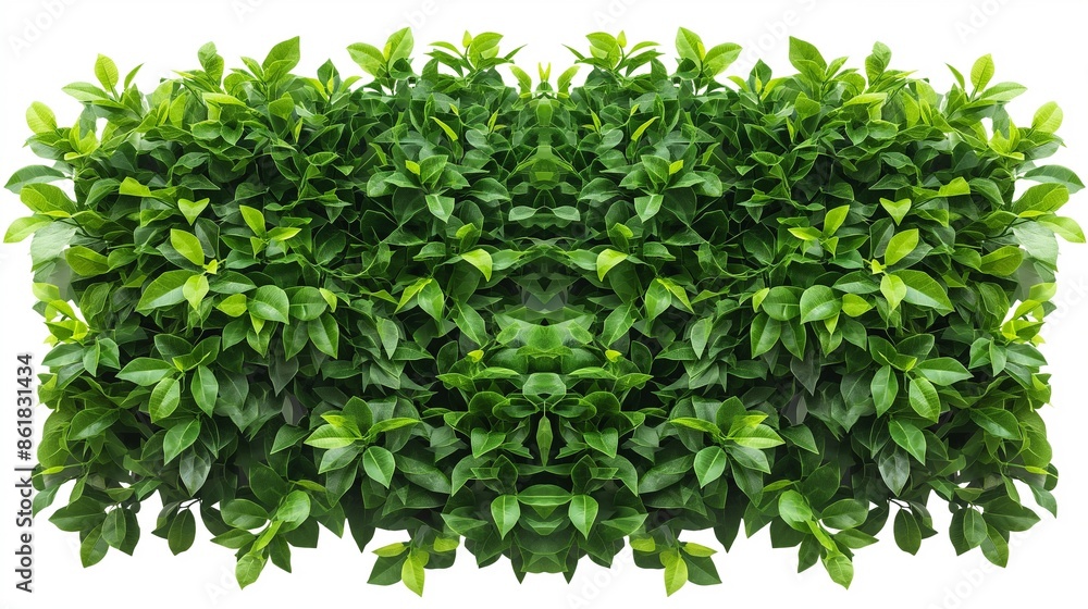 A dense green hedge wall with vibrant leaves, perfectly isolated on a white transparent background, displaying rich textures and natural details.
A dense green hedge wall with vibrant leaves, perfectly isolated on a white transparent background, displaying rich textures and natural details.