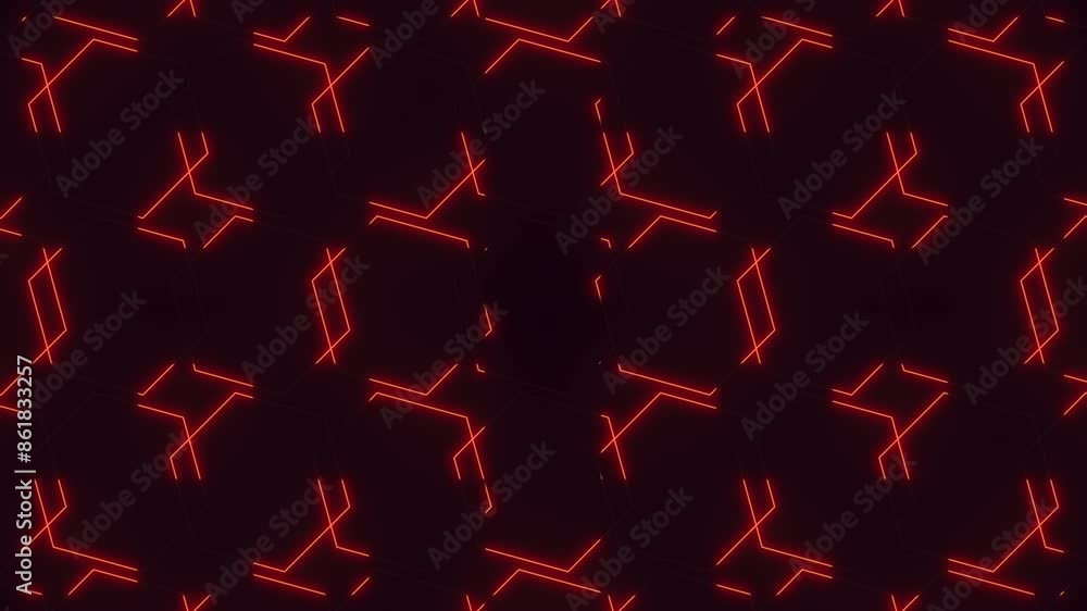 A futuristic design of a red neon light pattern arranged in a geometric shape, ideal for websites or futuristic themes A futuristic design of a red neon light pattern arranged in a geometric shape, ideal for websites or futuristic themes