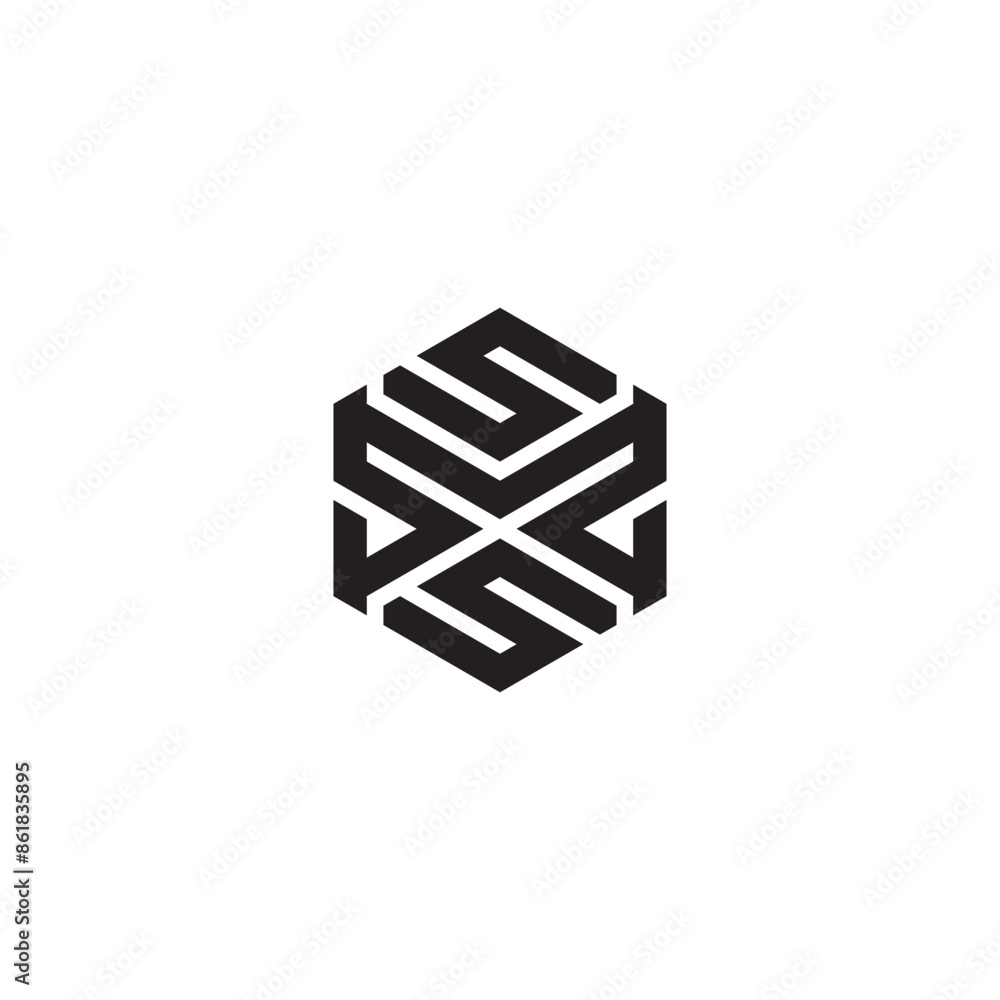 S HEXAGON logo template S HEXAGON logo template