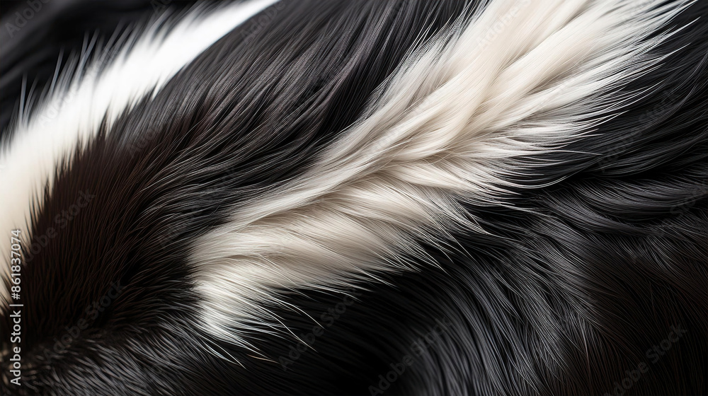 Skunk fur skin pelt hide texture, background graphic resource Skunk fur skin pelt hide texture, background graphic resource