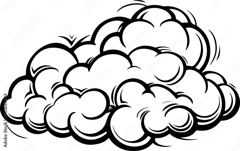 Cloud clipart desing illustration Cloud clipart desing illustration