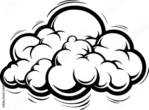 Cloud clipart desing illustration