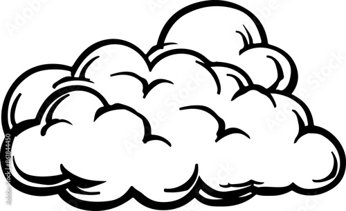 Cloud clipart desing illustration