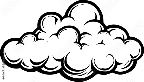 Cloud clipart desing illustration
