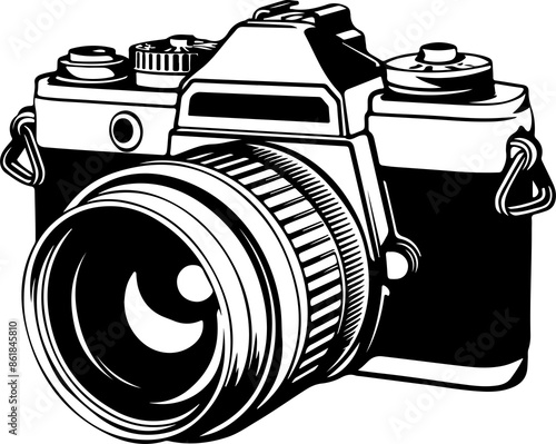 Old camera clipart desing illustration
