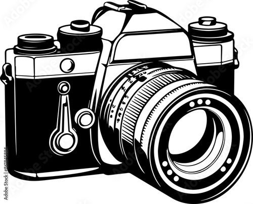 Old camera clipart desing illustration