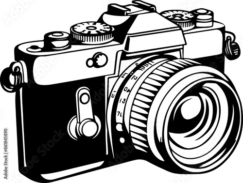 Old camera clipart desing illustration