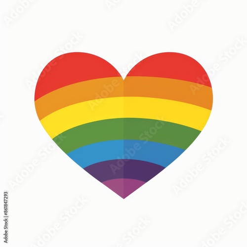 A heart filled with the colors of the rainbow Free Download A heart filled with the colors of the rainbow - GFXLoad