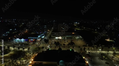 Wallpaper Mural Aerial video of the city of Ashdod at night Torontodigital.ca