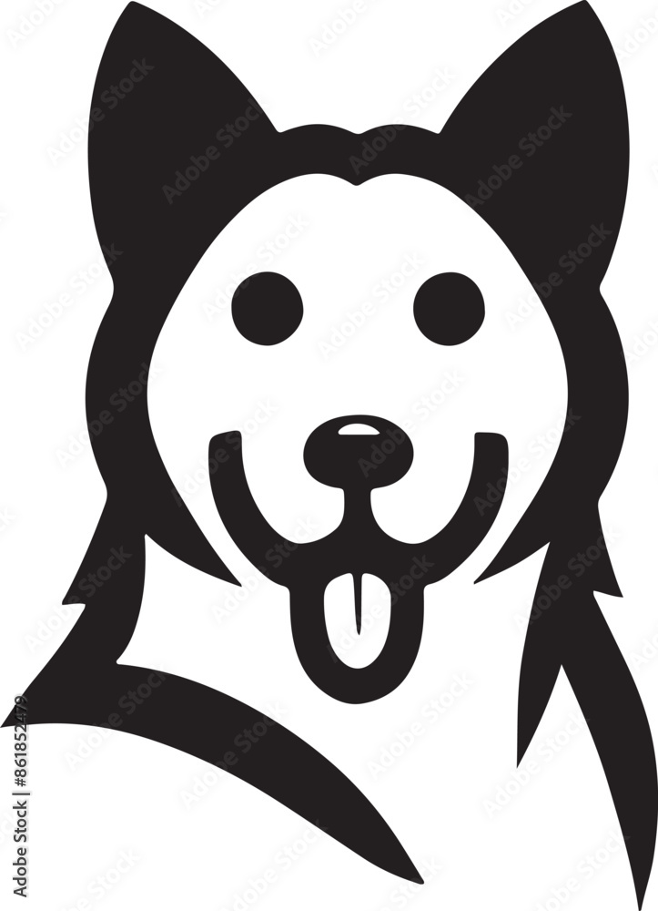 Dog icon vector illustration black dog logo icon Dog icon vector illustration black dog logo icon