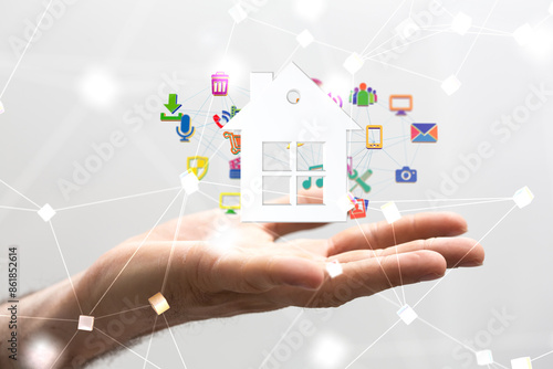 home data. Digital cyberspa...