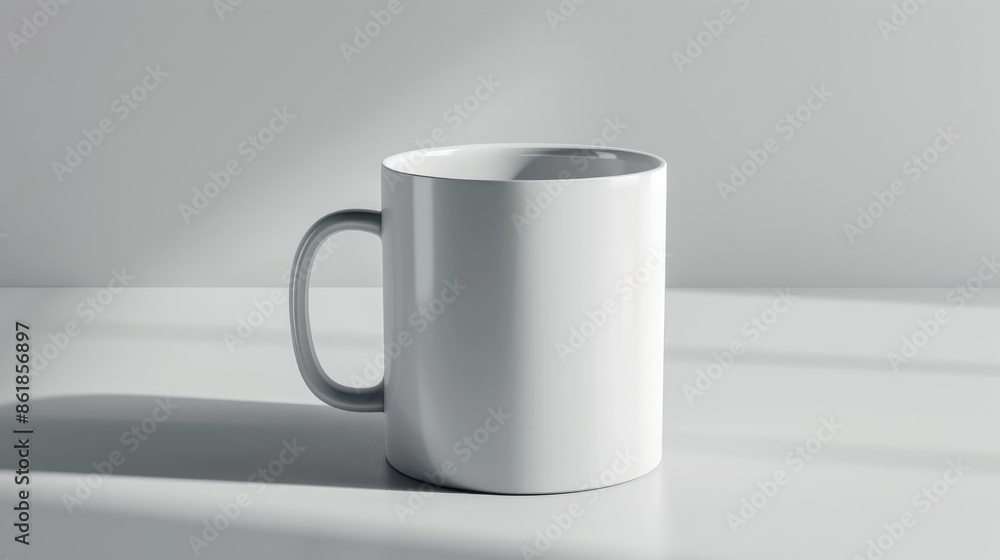 Obraz premium Isolated white mug