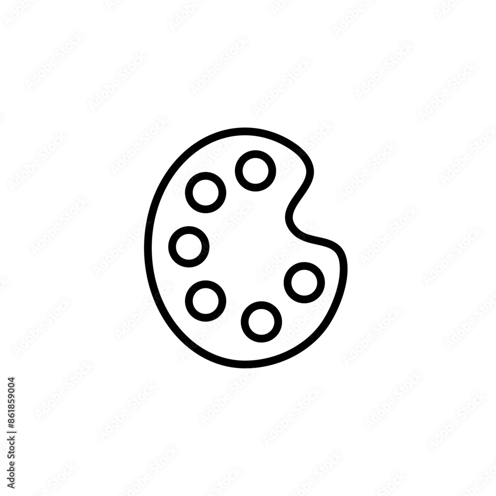 Artist Palette Icon Ideal for Creative Apps Artist Palette Icon Ideal for Creative Apps