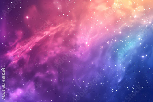 abstract galaxy background with bright stars and deep colors. generative ai 
