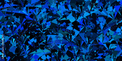 Dark Blue, Green vector layout with triangle forms.