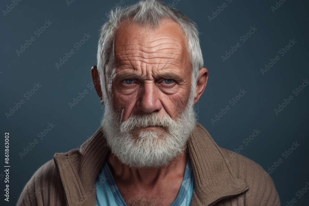 Senior man with grey hair standing over isolated background skeptic and nervous, frowning upset because of problem. negative emotions. Extremely Sulking Caucasian senior man, half body portrait Senior man with grey hair standing over isolated background skeptic and nervous, frowning upset because of problem. negative emotions. Extremely Sulking Caucasian senior man, half body portrait