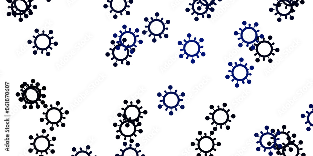Light blue vector texture with disease symbols. Light blue vector texture with disease symbols.