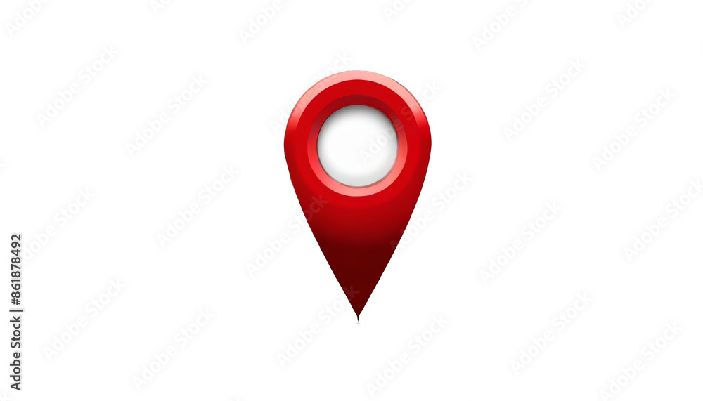 red map pin icon pointer red map pin icon pointer