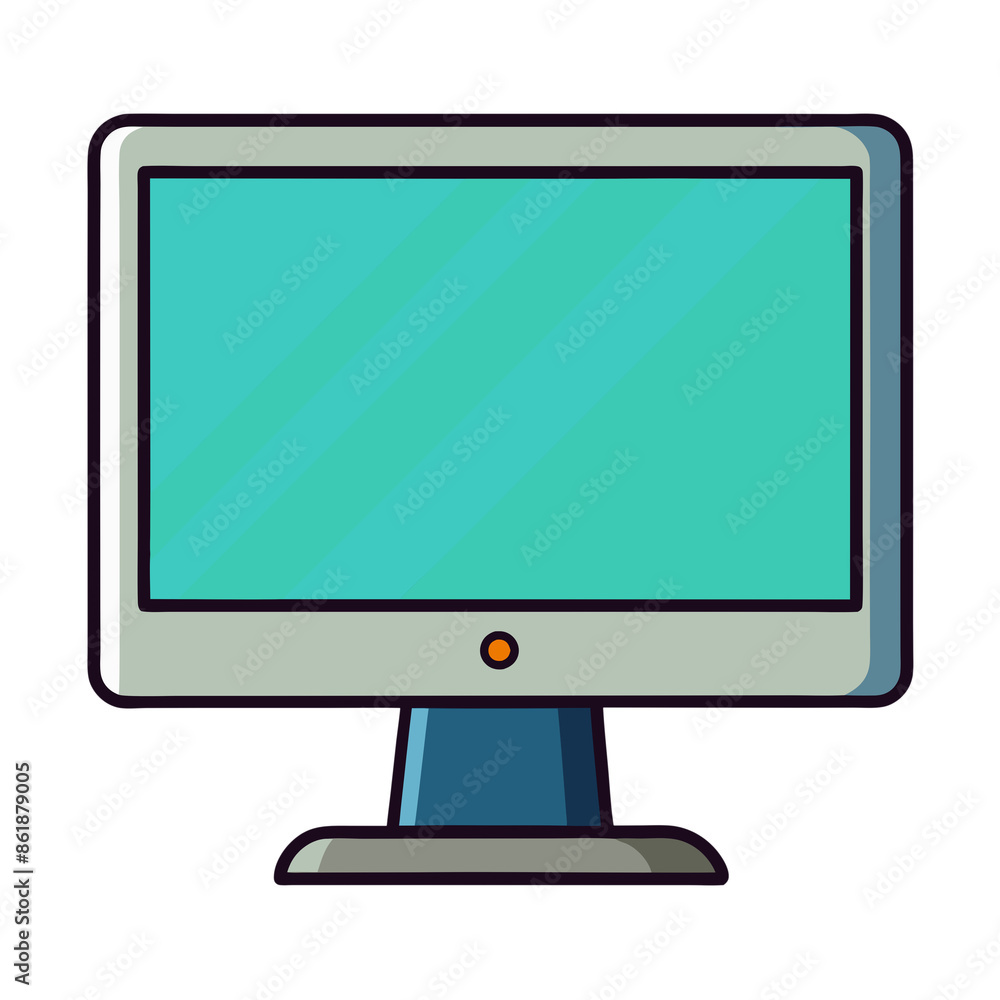 Display Evolution: CRT, LCD, and LED Monitors on Transparent Background Display Evolution: CRT, LCD, and LED Monitors on Transparent Background
