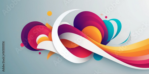 Colorful abstract simple background vector illustration