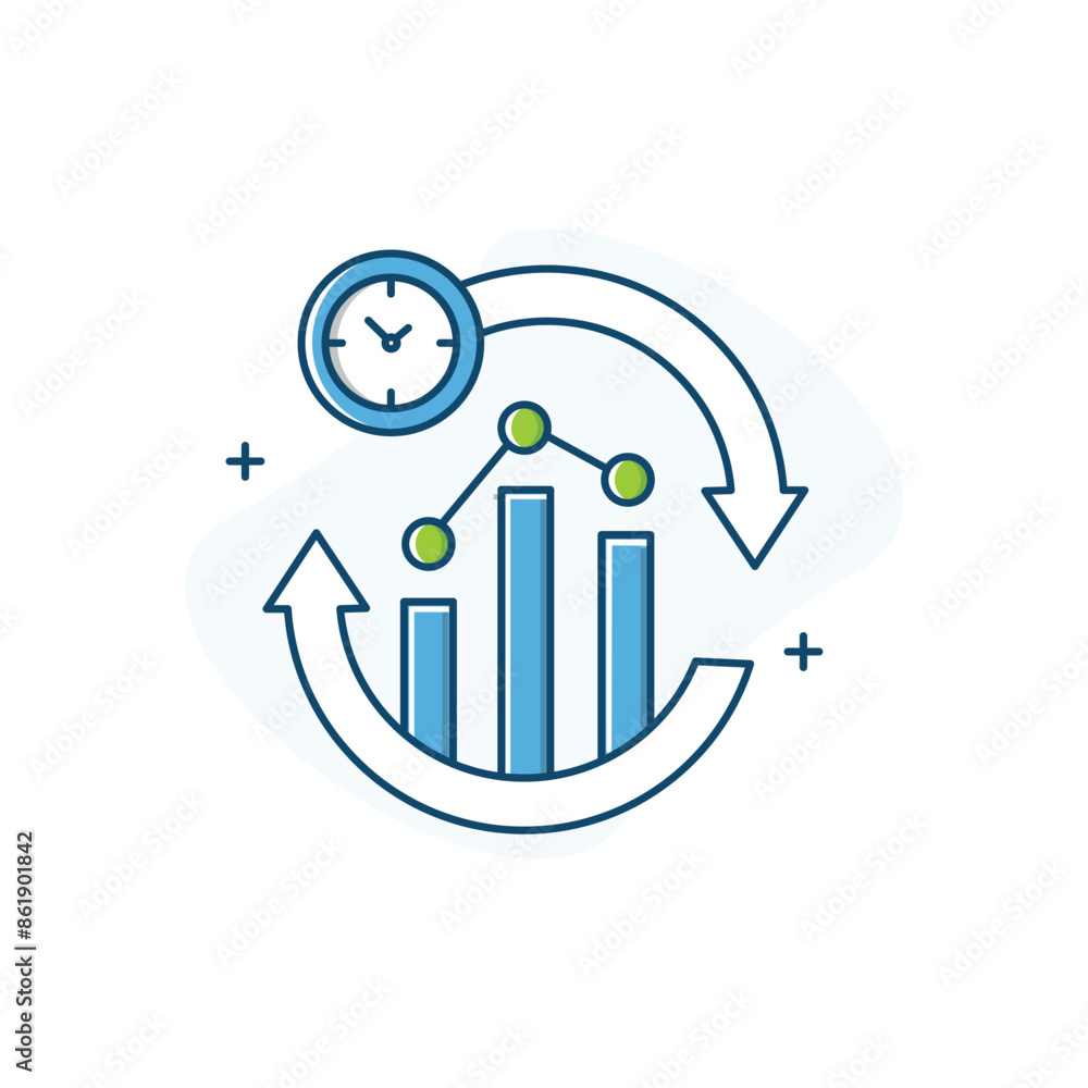 Real-Time Analytics, Real-Time Monitoring, Live Data Analysis Vector icon Design Real-Time Analytics, Real-Time Monitoring, Live Data Analysis Vector icon Design