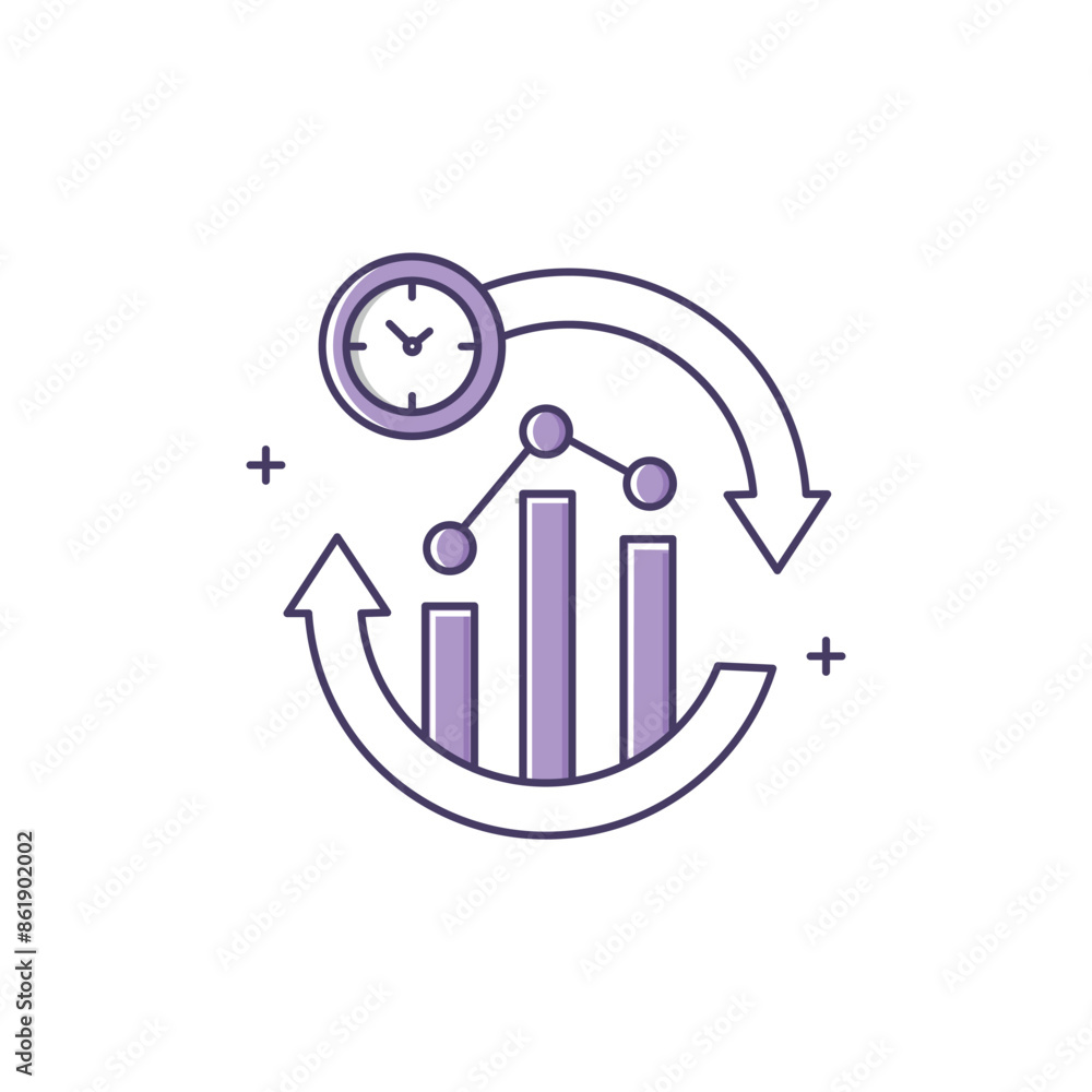Real-Time Analytics, Real-Time Monitoring, Live Data Analysis Vector icon Design Real-Time Analytics, Real-Time Monitoring, Live Data Analysis Vector icon Design