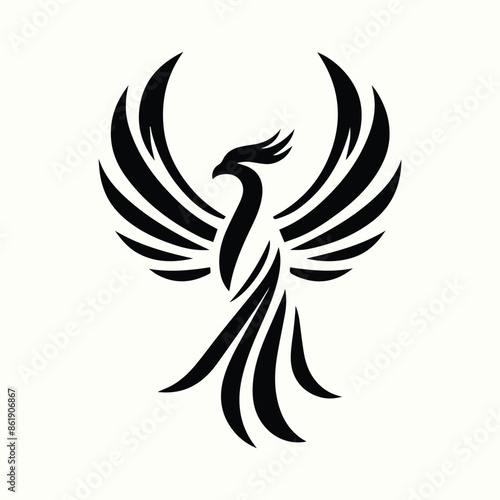 Professional Phoenix Silhouette Vector Illustration